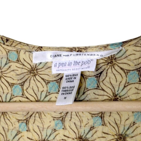 Diane von Furstenberg A Pea In The Pod Maternity Top Sz M Stretchy Pregnancy - Picture 2 of 5